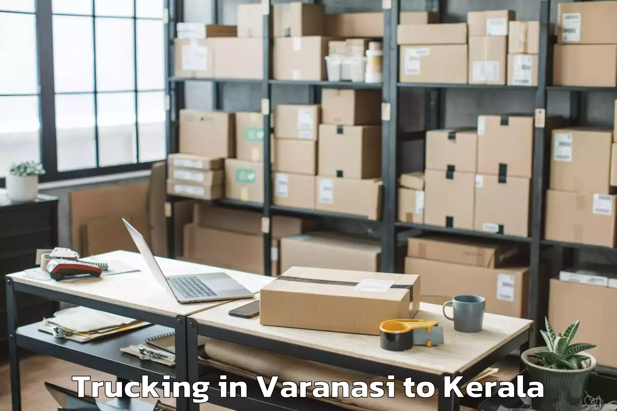 Easy Varanasi to Central University Of Kerala K Trucking Booking